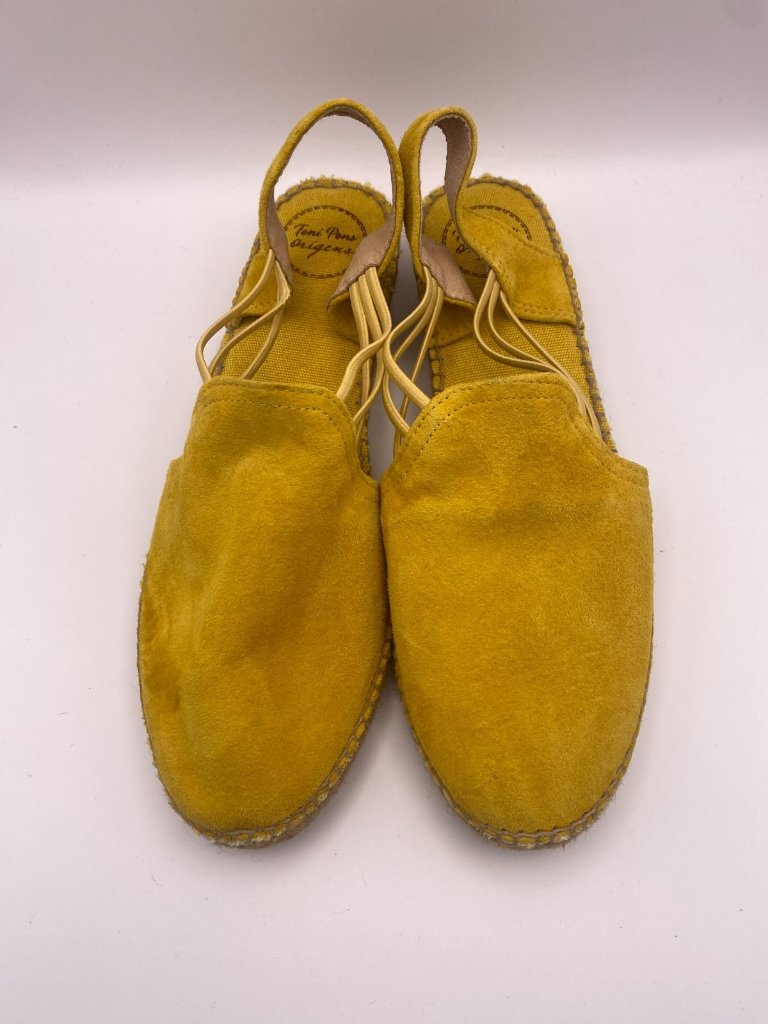Toni Pons Womens Nuria Mustard Suede Espadrille Sandal Sz 11 — image 2 of 8